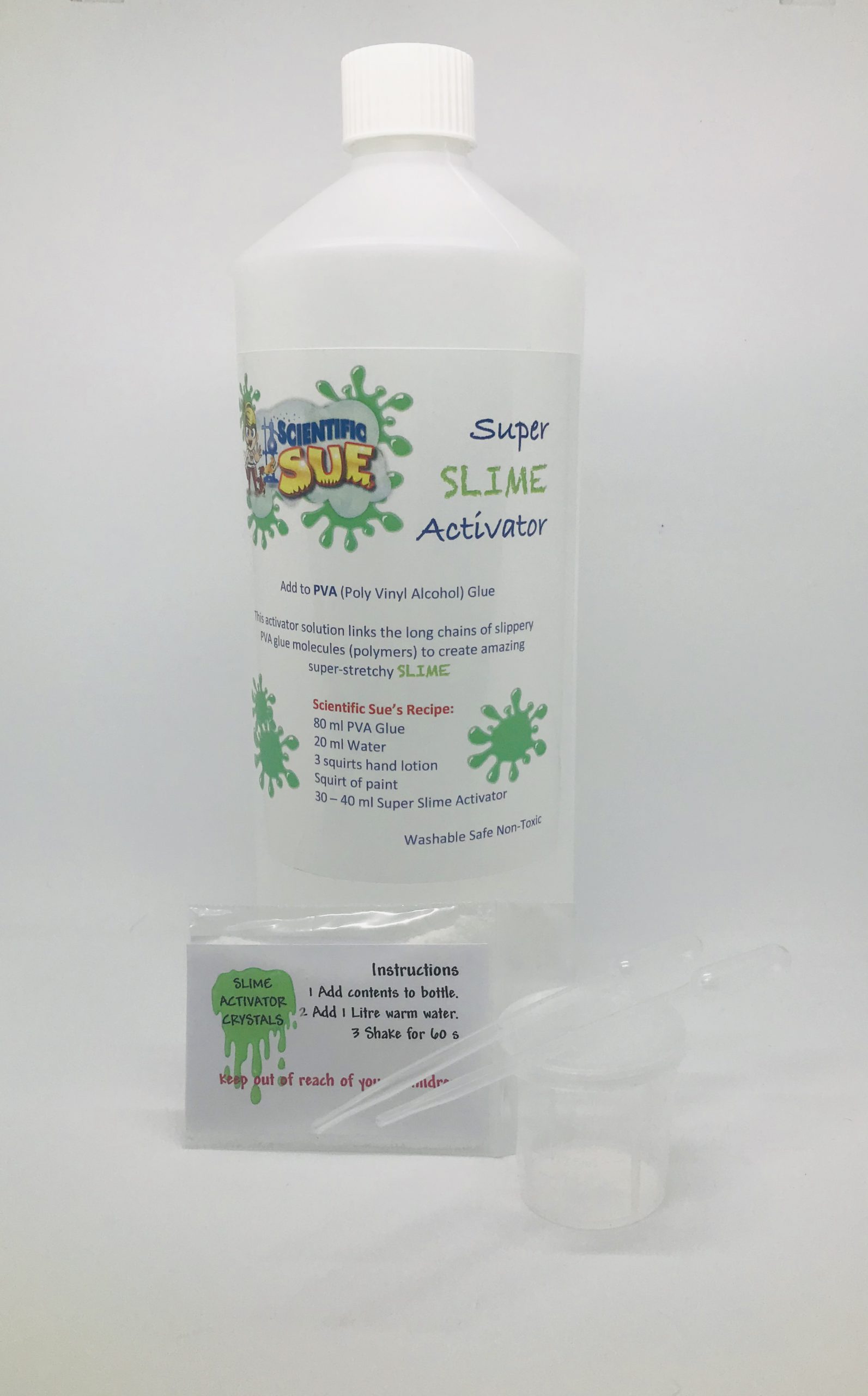 SLIME ACTIVATOR for Sticky Slimes 100% Effective Activator With Borax,  Premade Activator for Slime 2 Oz. 