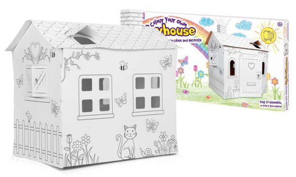 colour in cardboard playhouse