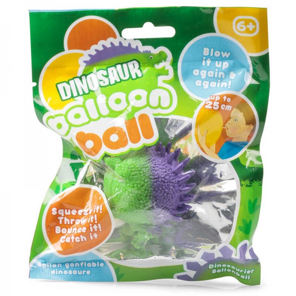 Dinosaur Balloon packaged