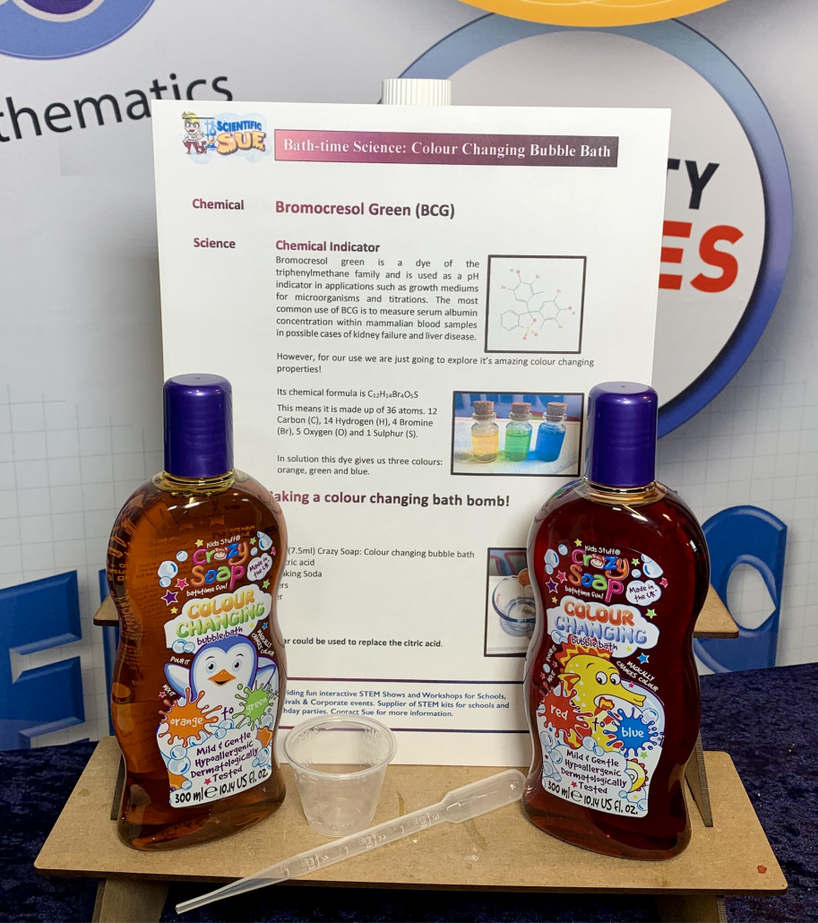 COLOUR CHANGING BUBBLE BATH ORANGE TO GREEN Science2Life