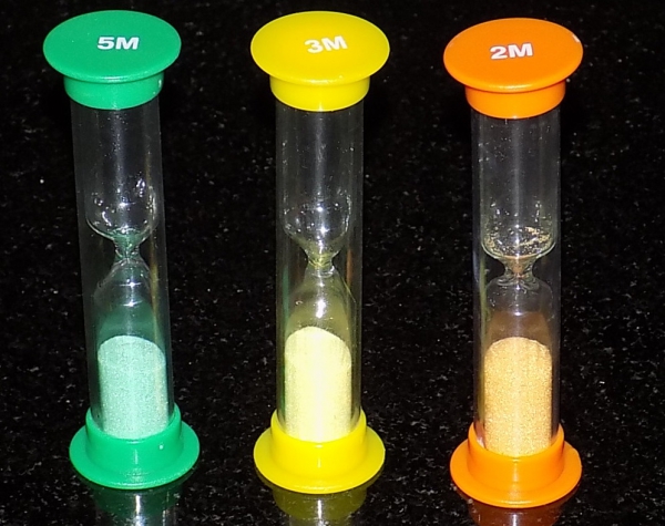 2, 3 & 5 MINUTES SAND TIMERS