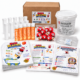 Bug Blaster kit with box, bucket, learning resources, mascots, 10 white launch tubes and 5 effervescent tablet tubes.